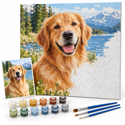 Custom Paint by Numbers Kit from Photo – Personalized Canvas Painting Kit for Adults